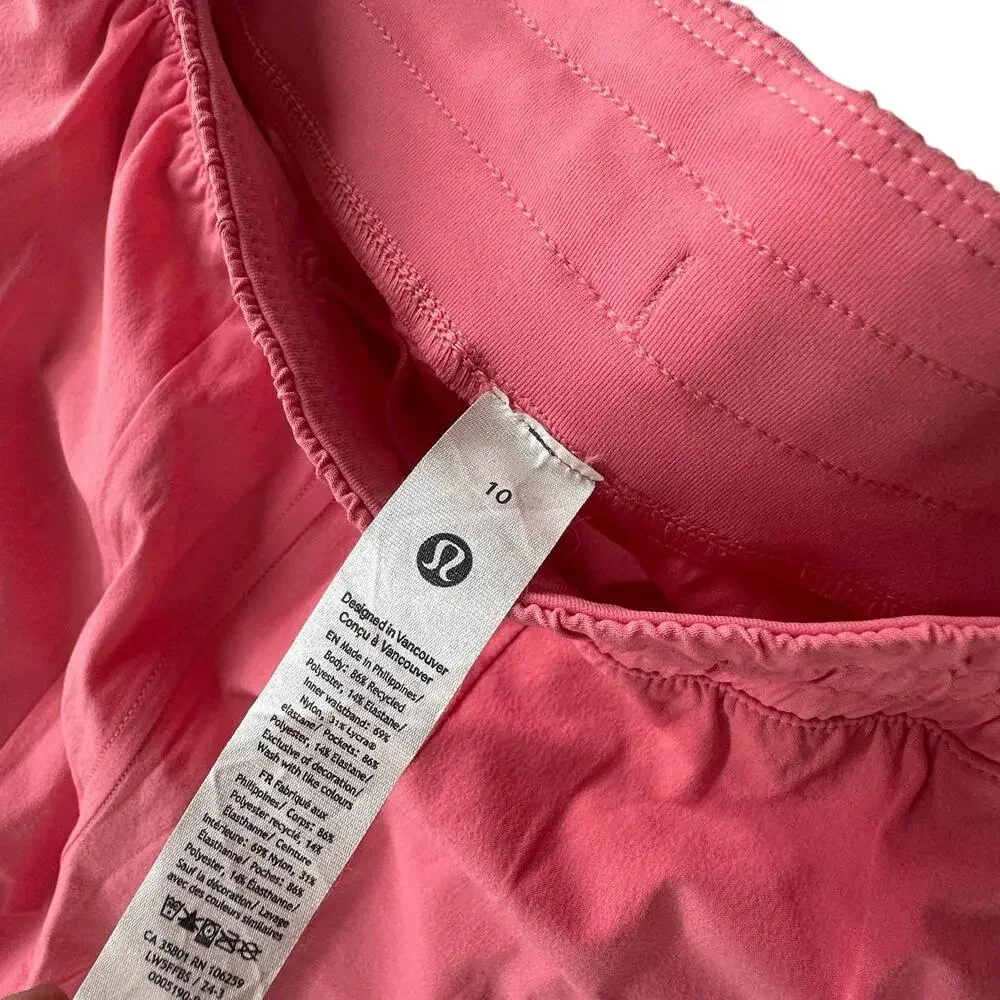 Lululemon Athletic Pants Womens Size 10 Pink Wide Leg Stretch Casual Athleisure